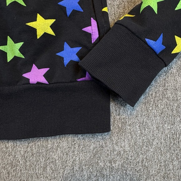 VTG Y2K Abbey Dawn Multi Color Star Zip Hoodie Size Large - Picture 10 of 15